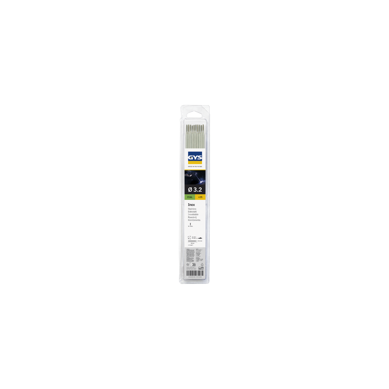 25 ELECTRODES 316L INOX Ø3,2  BLISTER | Mougenot & Fils